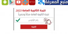 تحميل نتيجة الثانوية العامة 2023 pdf من هنا مسرب برابط مباشر