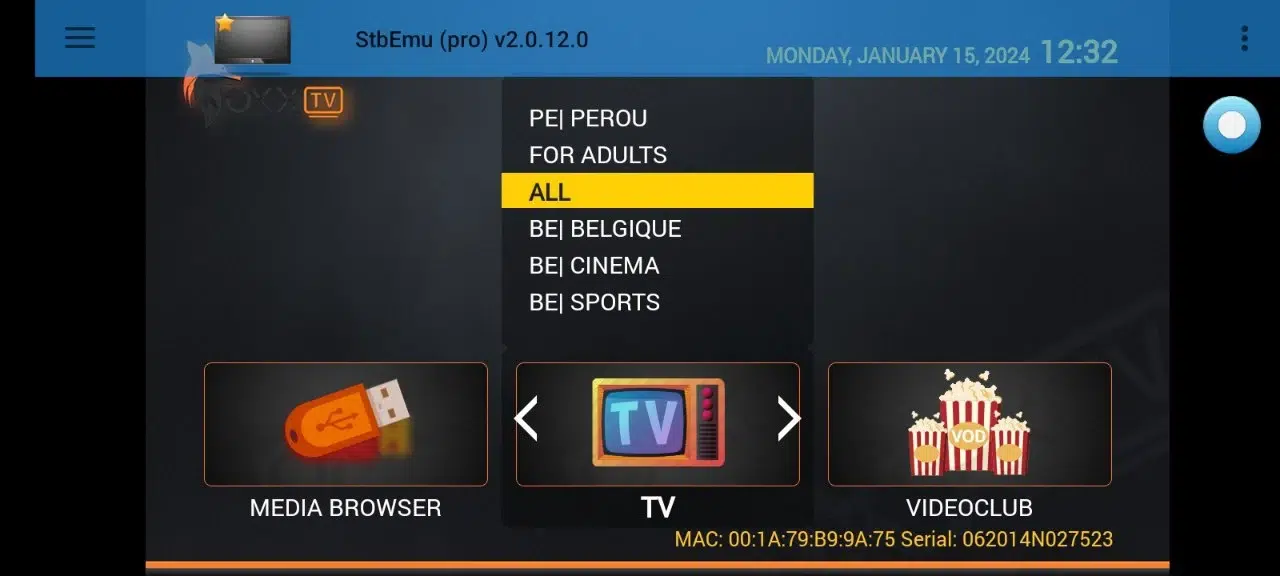 رابط تحميل StbEmu Pro Mod APK v2.0.12.0 (مدفوع) تحديث 2024